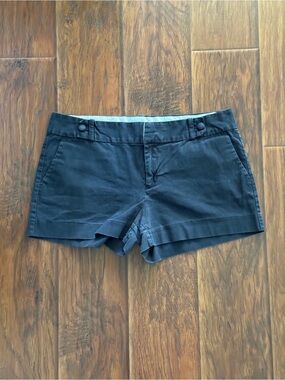 Banana Republic Navy Tailored Stretch Cotton Shorts